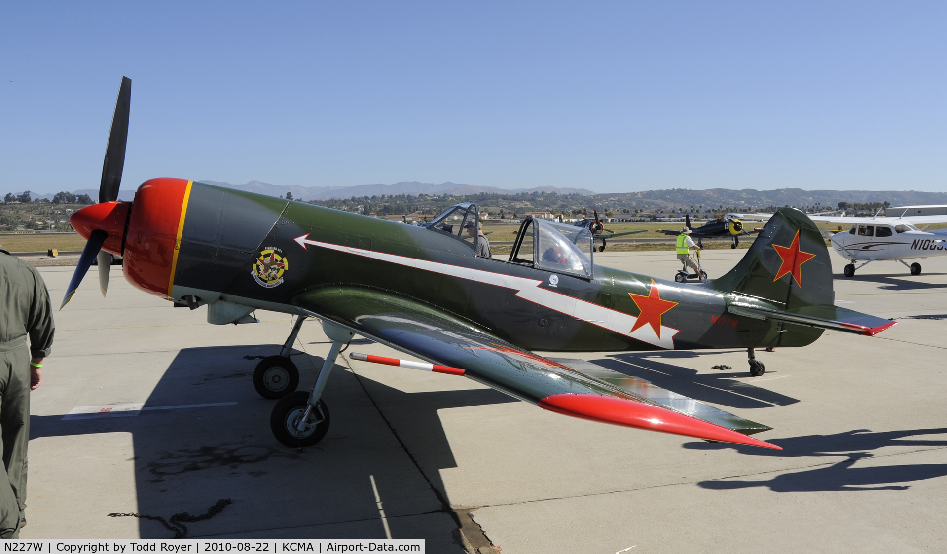 N227W, 1983 Yakovlev Yak-50 C/N 832601, 2010 CAMARILLO AIRSHOW