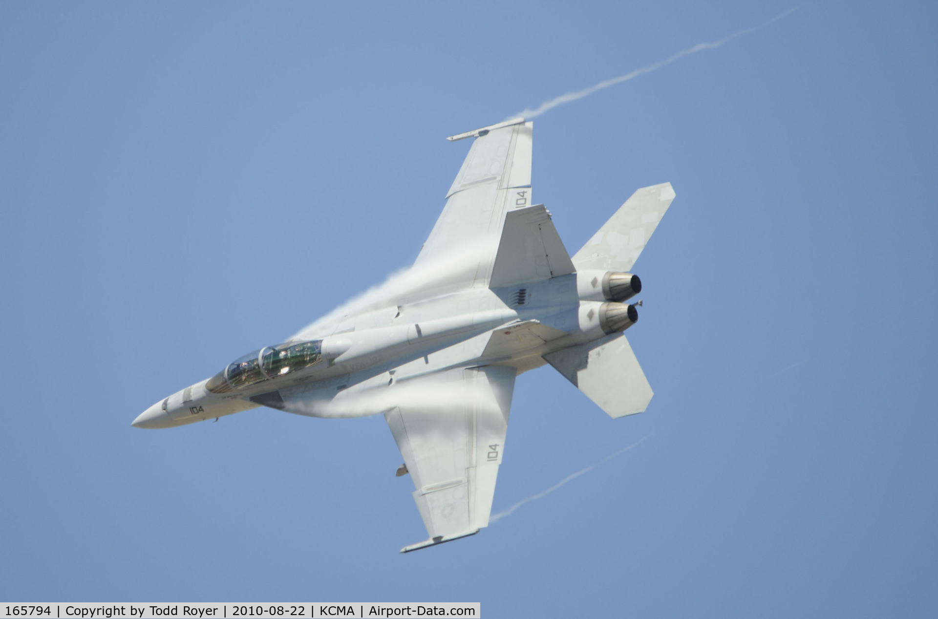 165794, Boeing F/A-18F Super Hornet C/N 1521/F020, 2010 CAMARILLO AIRSHOW