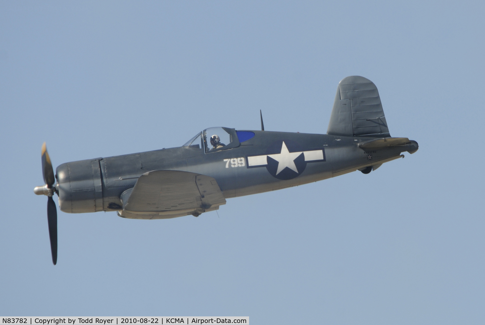 N83782, 1942 Vought F4U-1 Corsair C/N 3884 (Bu 17799), 2010 CAMARILLO AIRSHOW