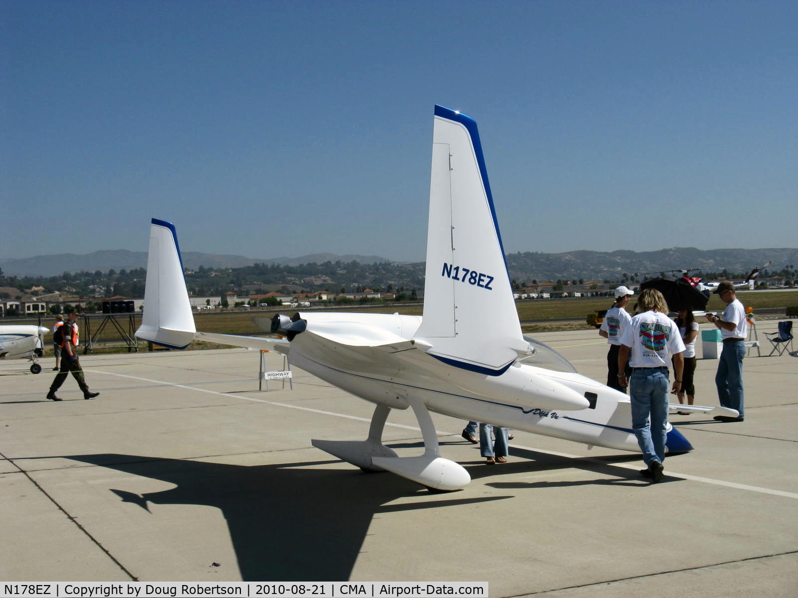 N178EZ, 2007 Rutan Long-Ez C/N 001, 2007 Stinemetze Rutan LONG EZE DEJA-VU canard, Lycoming O-320-D3G 160 Hp pusher