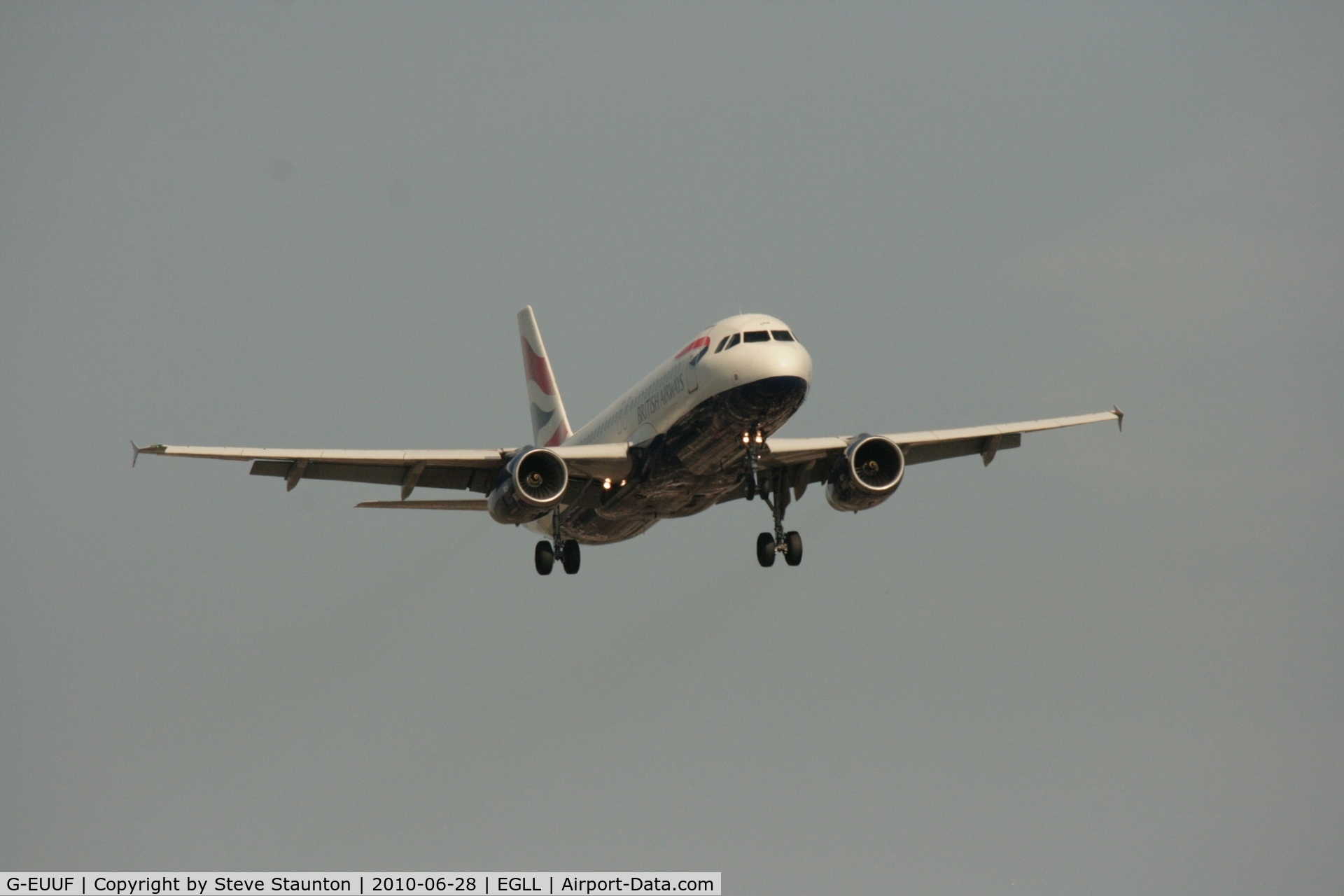 G-EUUF, 2002 Airbus A320-232 C/N 1814, Taken at Heathrow Airport, June 2010