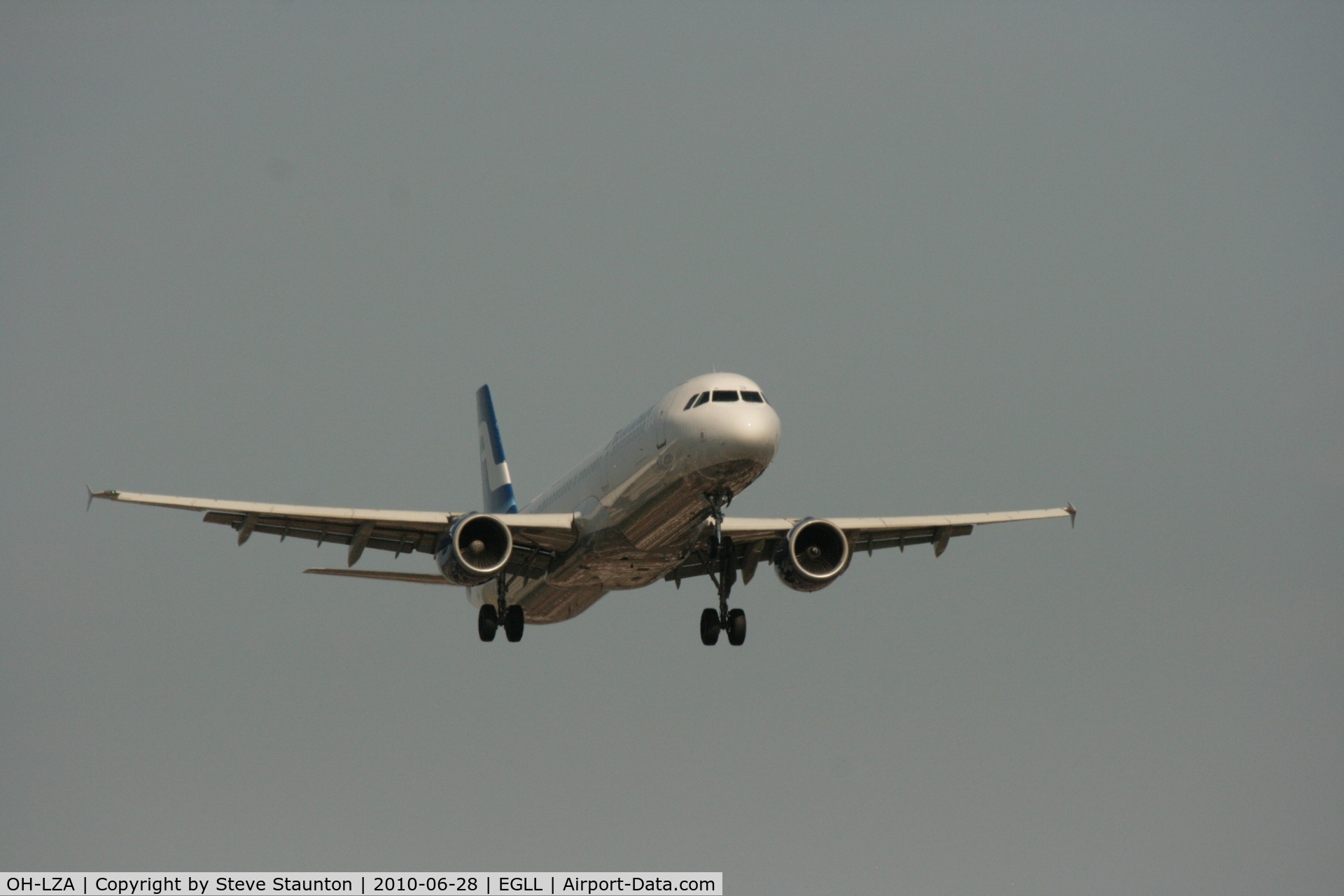 OH-LZA, 1999 Airbus A321-211 C/N 0941, Taken at Heathrow Airport, June 2010