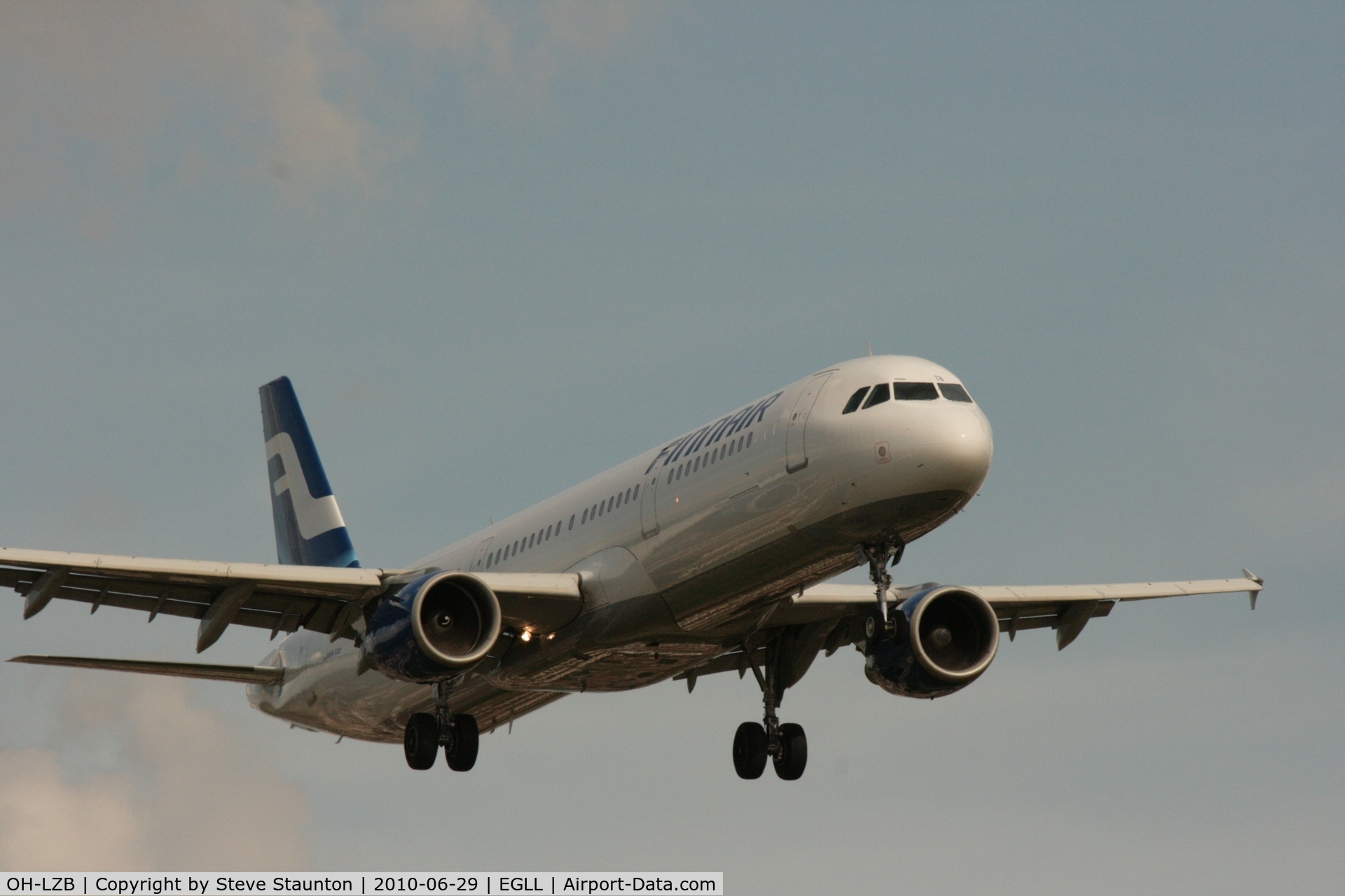 OH-LZB, 1999 Airbus A321-211 C/N 0961, Taken at Heathrow Airport, June 2010