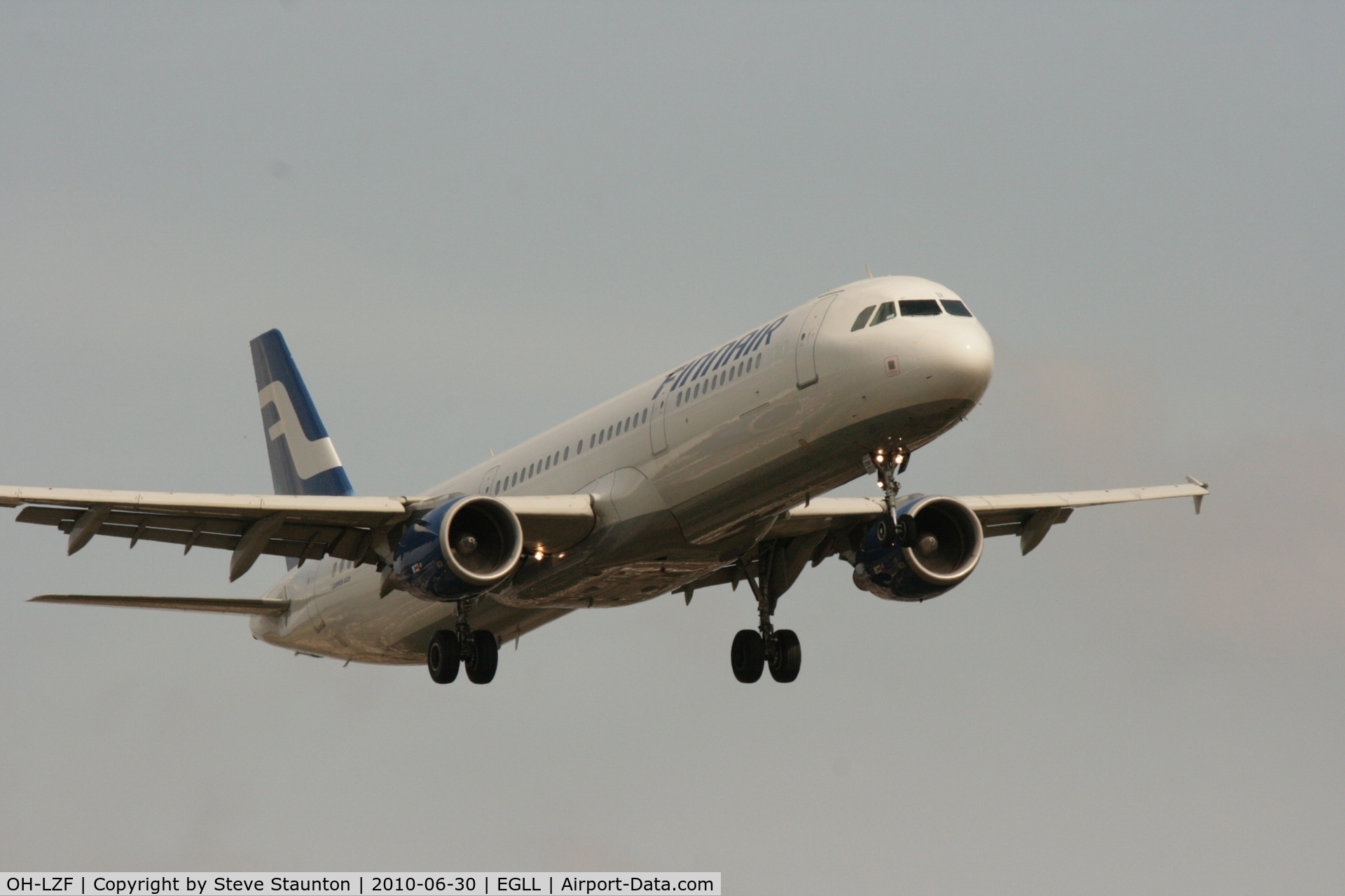 OH-LZF, 2004 Airbus A321-211 C/N 2208, Taken at Heathrow Airport, June 2010