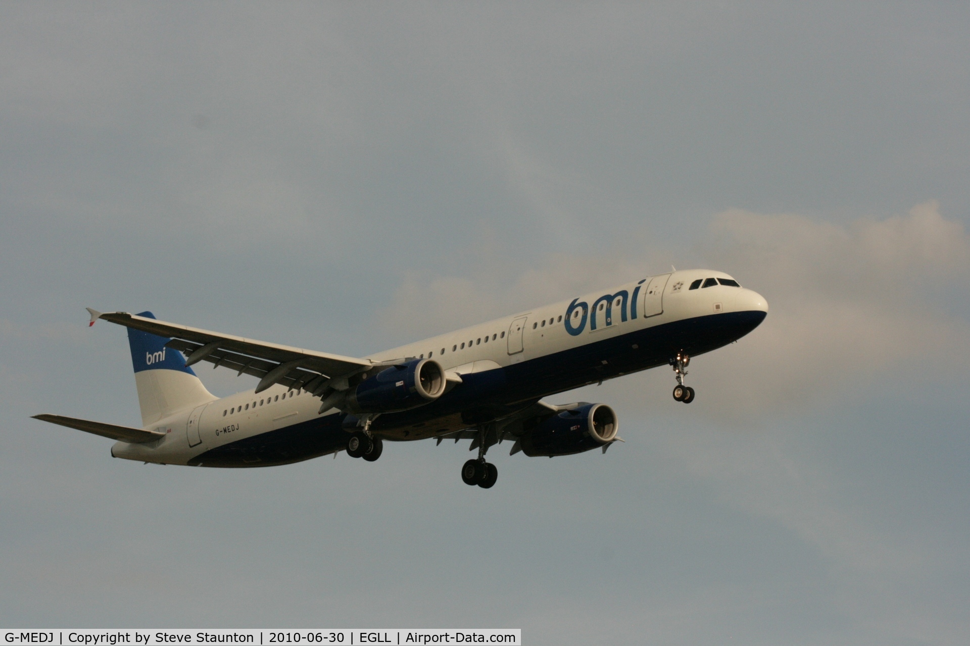 G-MEDJ, 2004 Airbus A321-231 C/N 2190, Taken at Heathrow Airport, June 2010