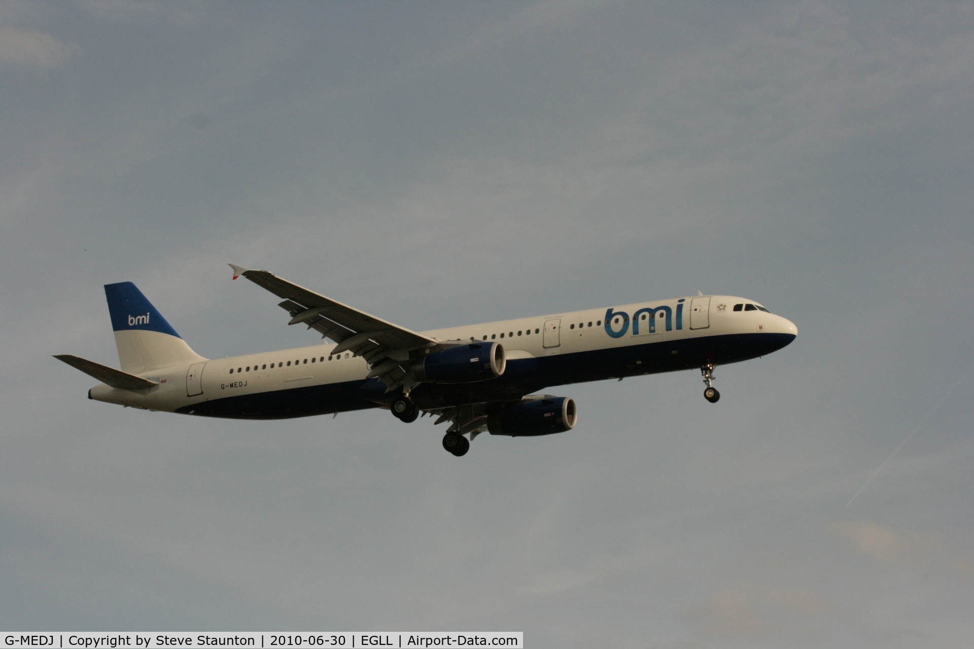 G-MEDJ, 2004 Airbus A321-231 C/N 2190, Taken at Heathrow Airport, June 2010