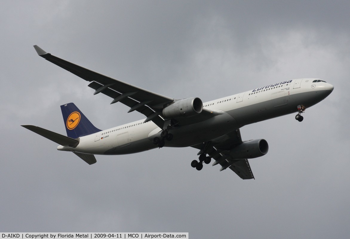 D-AIKD, 2004 Airbus A330-343X C/N 629, Lufthansa A330-300