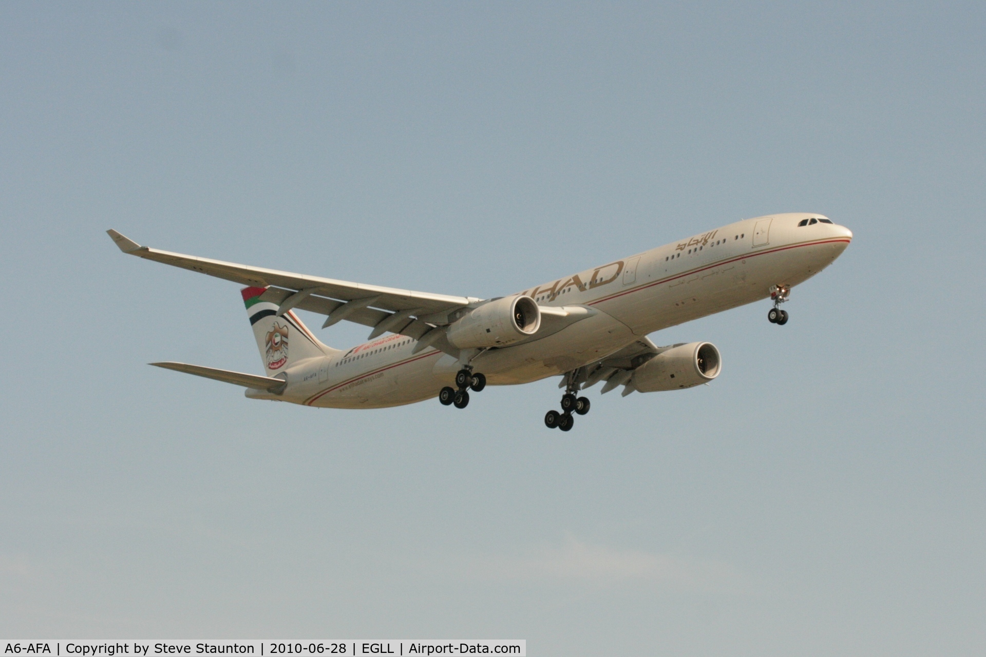 A6-AFA, 2009 Airbus A330-343X C/N 1071, Taken at Heathrow Airport, June 2010