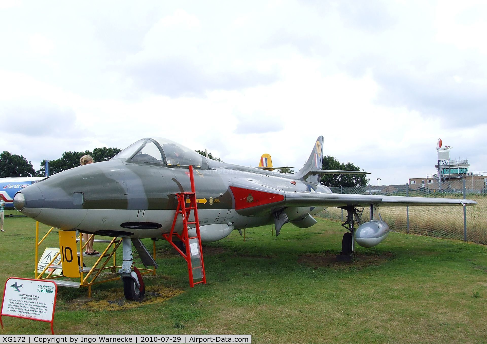 XG172, Hawker Hunter F.6A C/N 41H/680009, Hawker Hunter F6A (painted and marked as XG168) at the City of Norwich Aviation Museum