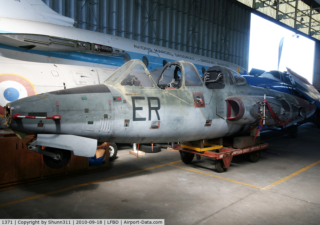 1371, Fouga CM-170 Magister C/N Not found 1371, Cameroon Air Force ntu preserved Fouga Magister at the CAEA Museum...