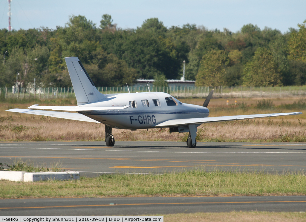 F-GHRG, 1986 Piper PA-46-310P Malibu C/N 46-8608067, Parked at the General Aviation area...