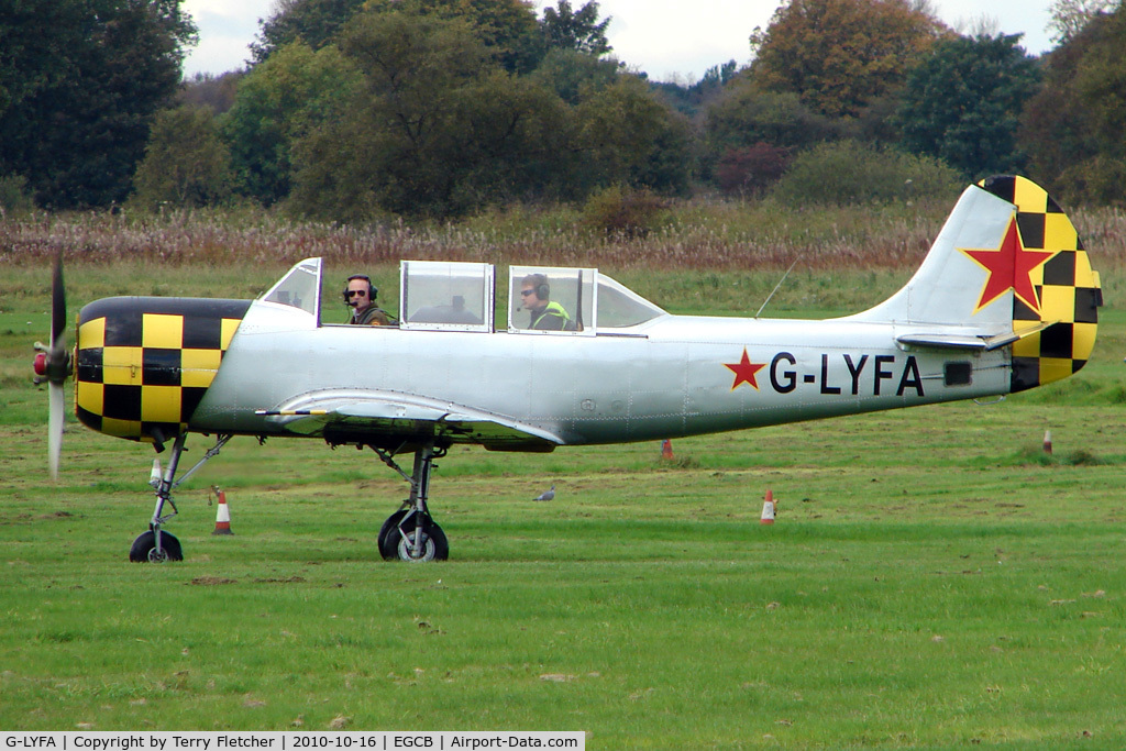 G-LYFA, 1982 Yakovlev Yak-52 C/N 822608, 1982 Intreprinderea De Avioane Bacau YAK-52, c/n: 822608 at Barton