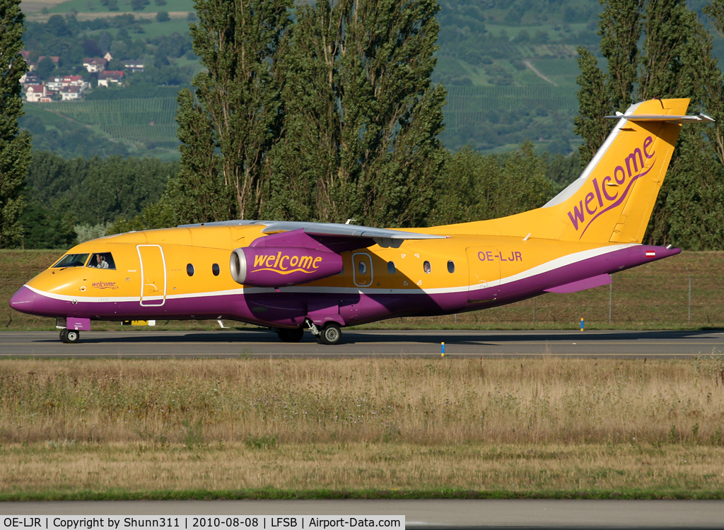 OE-LJR, 2001 Dornier 328-310 C/N 3213, Taxiing holding point rwy 16 for departure...