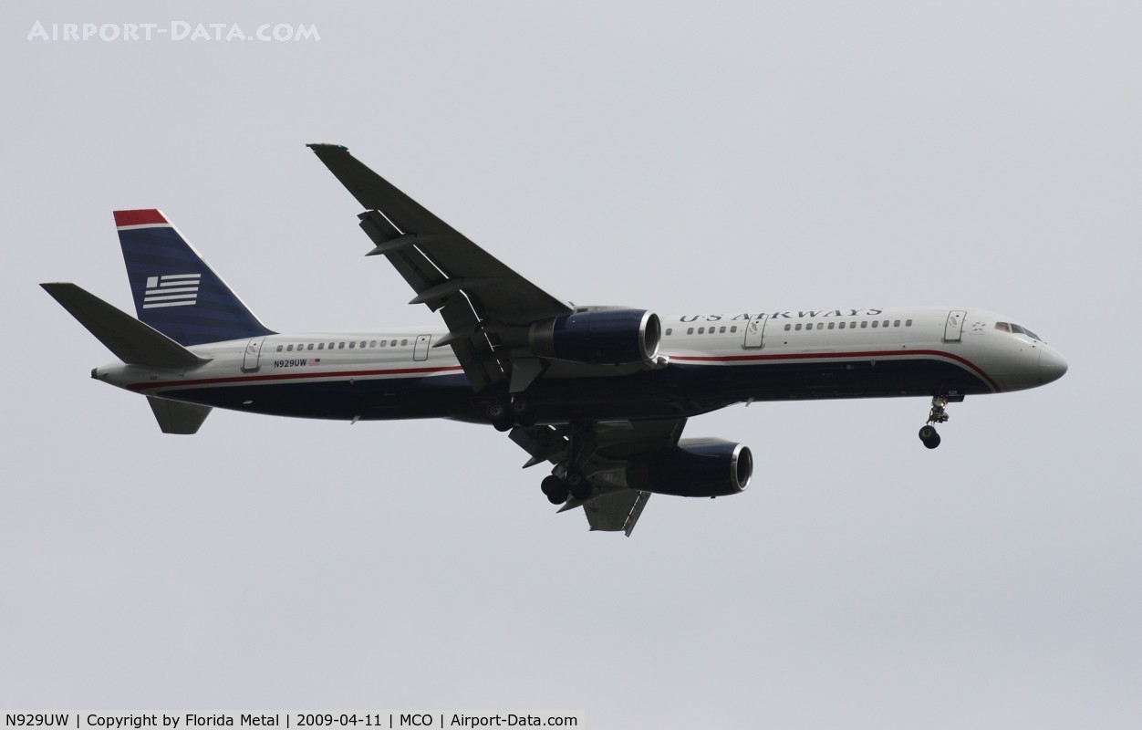 N929UW, 1993 Boeing 757-2B7 C/N 27144, US Airways 757-200