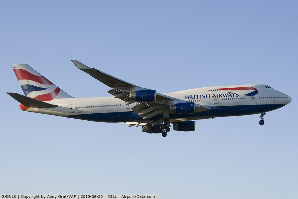 G-BNLK, 1990 Boeing 747-436 C/N 24053, British Airways 747-400