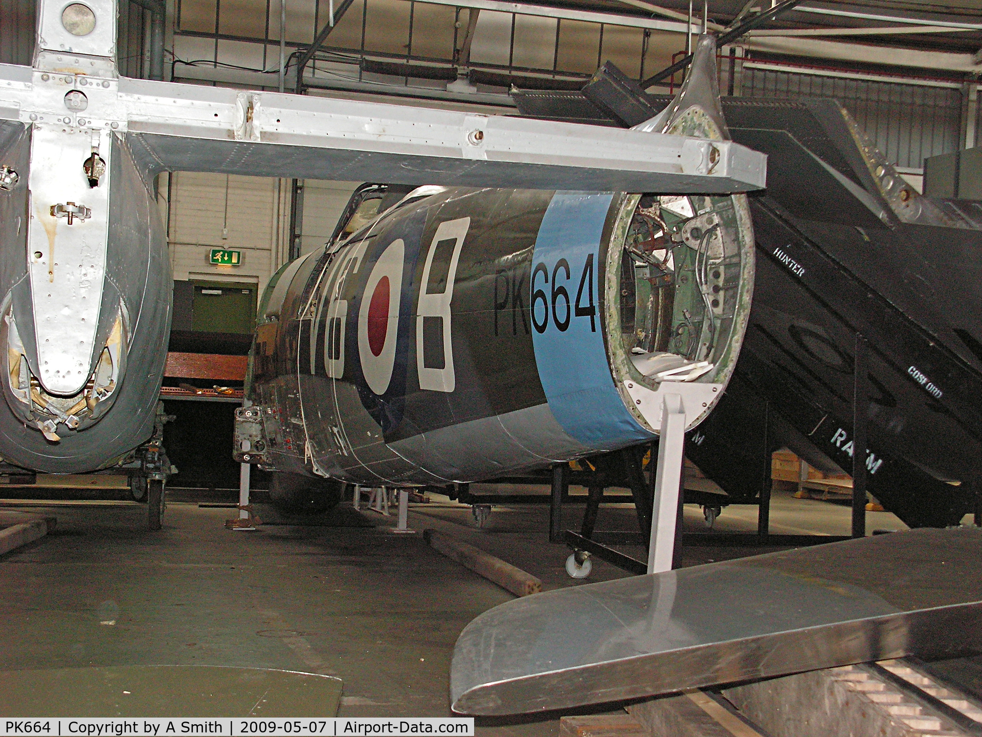 PK664, Supermarine 356 Spitfire F.22 C/N CBAF.217, RAFM Stafford 2009