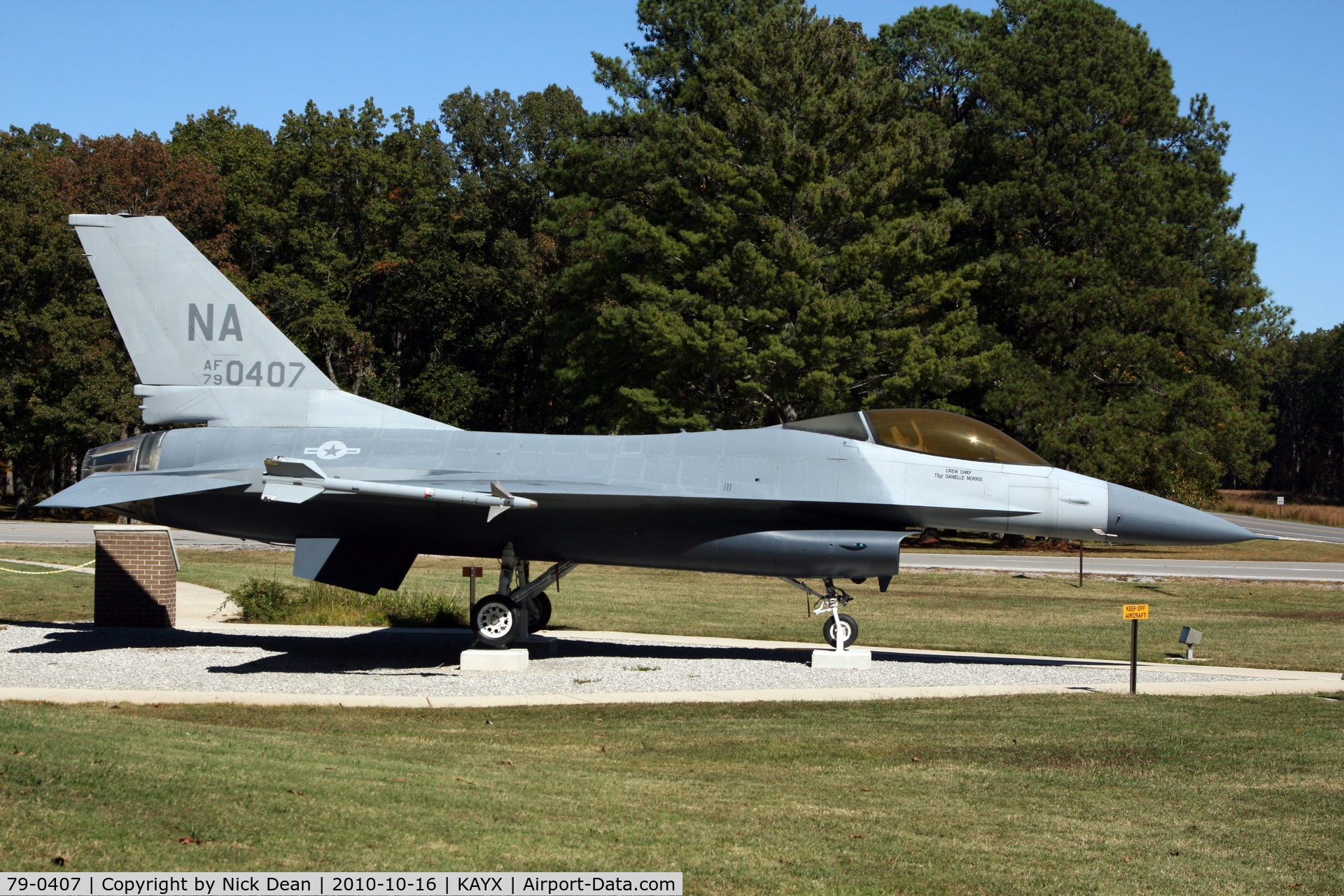 79-0407, 1979 General Dynamics F-16A Fighting Falcon C/N 61-192, KAYX