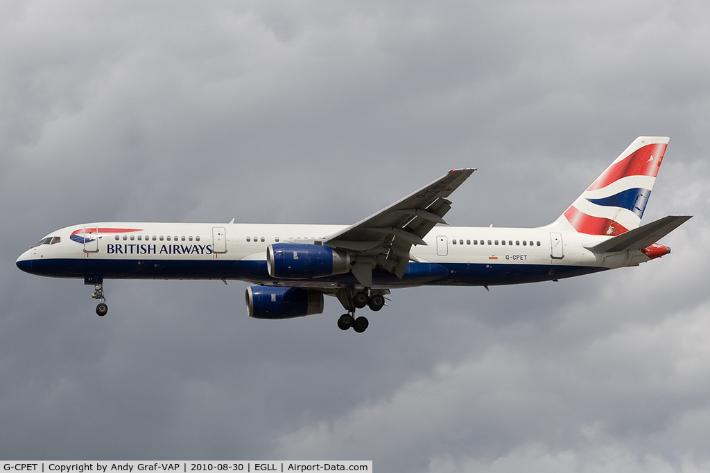 G-CPET, 1998 Boeing 757-236 C/N 29115, British Airways 757-200