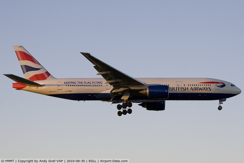 G-YMMT, 2009 Boeing 777-236/ER C/N 36518, British Airways 777-200