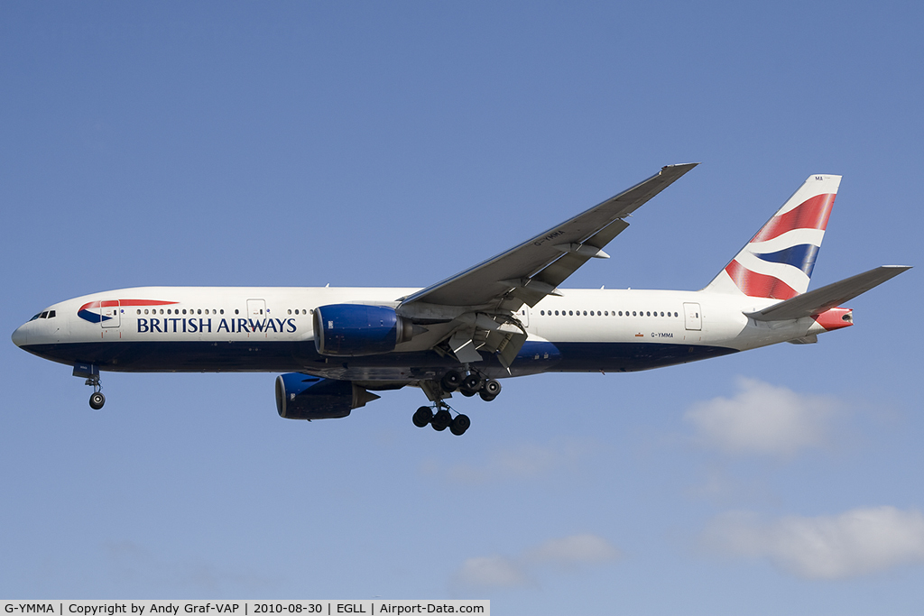 G-YMMA, 1999 Boeing 777-236 C/N 30302, British Airways 777-200