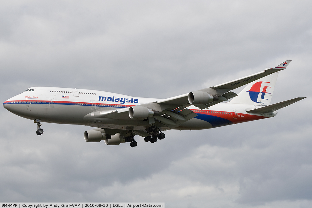 9M-MPP, 2002 Boeing 747-4H6 C/N 29900, Malaysia Airlines 747-400
