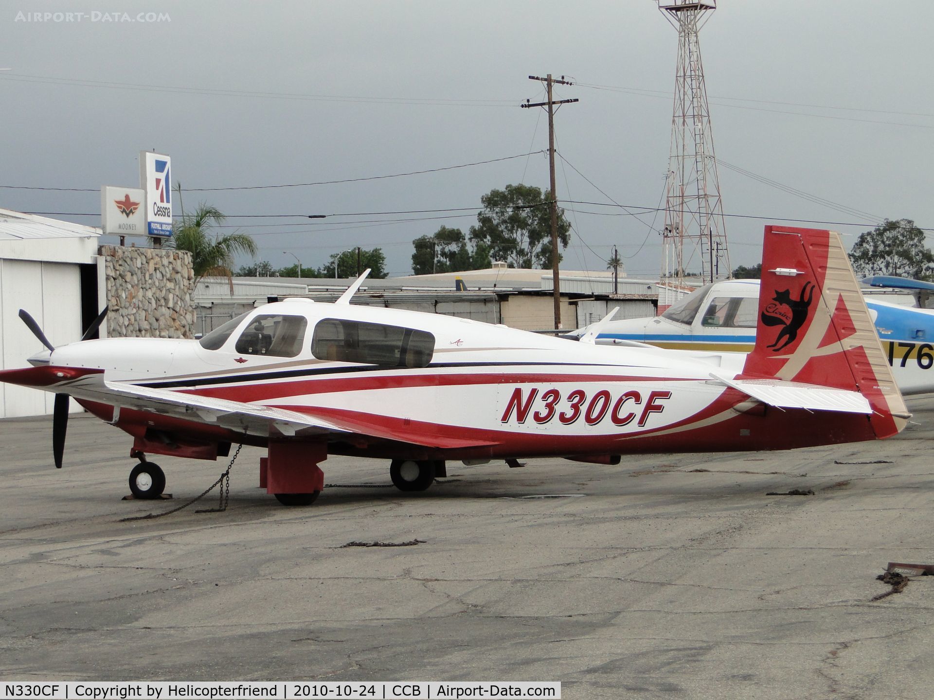 N330CF, 2007 Mooney M20TN Acclaim C/N 31-0067, Parked at Foothill Sales & Service