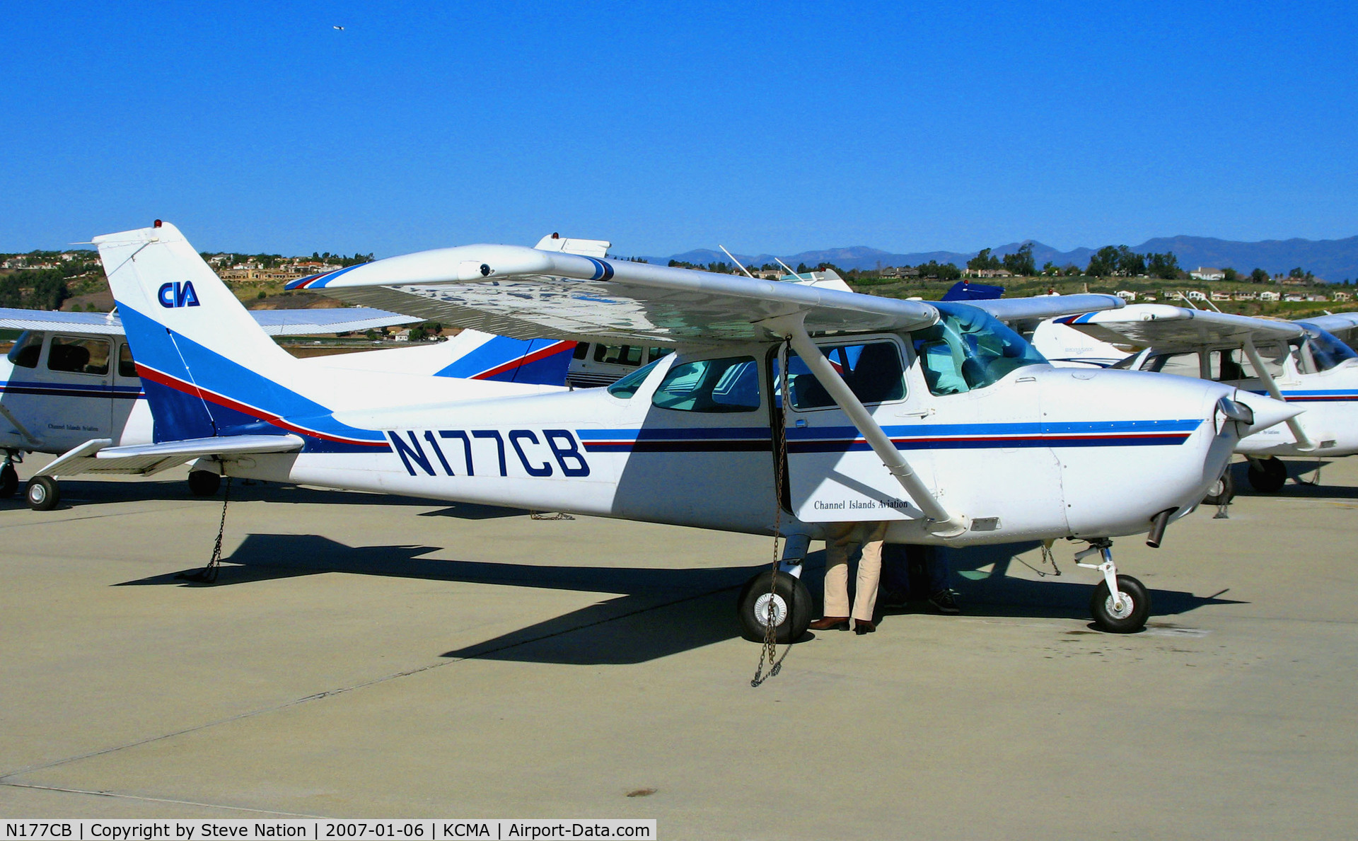 N177CB, 1980 Cessna 172P C/N 172-74204, Channel Islands Aviation/CIA (titles) 1980 Cessna 172P at Camarillo, CA (KCMA) home base
