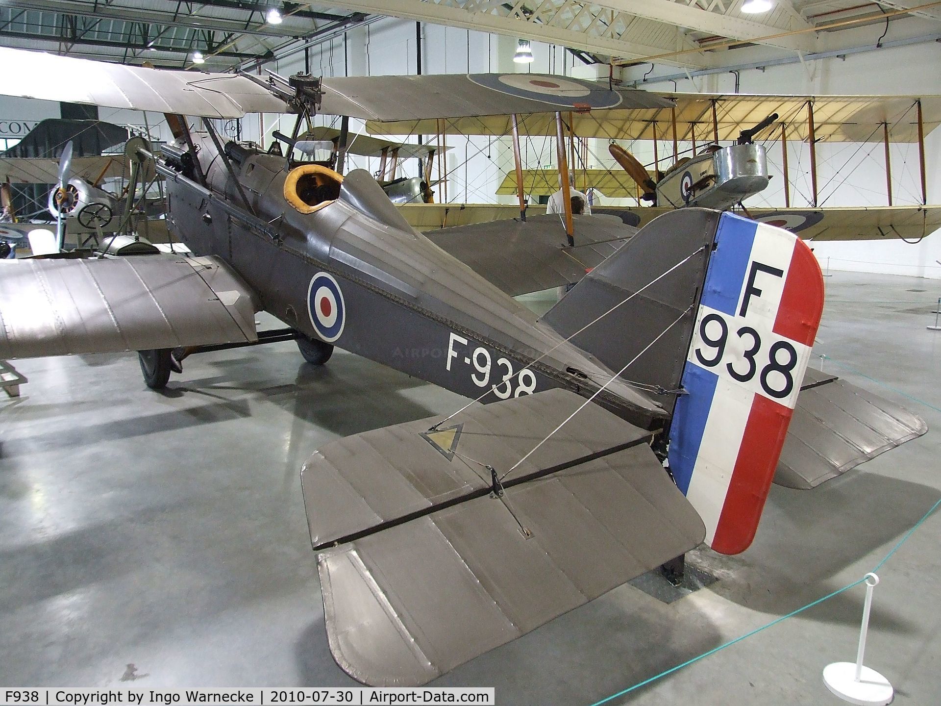 F938, Royal Aircraft Factory SE-5A C/N 687/2404, Royal Aircraft Factory S.E.5A at the RAF Museum, Hendon
