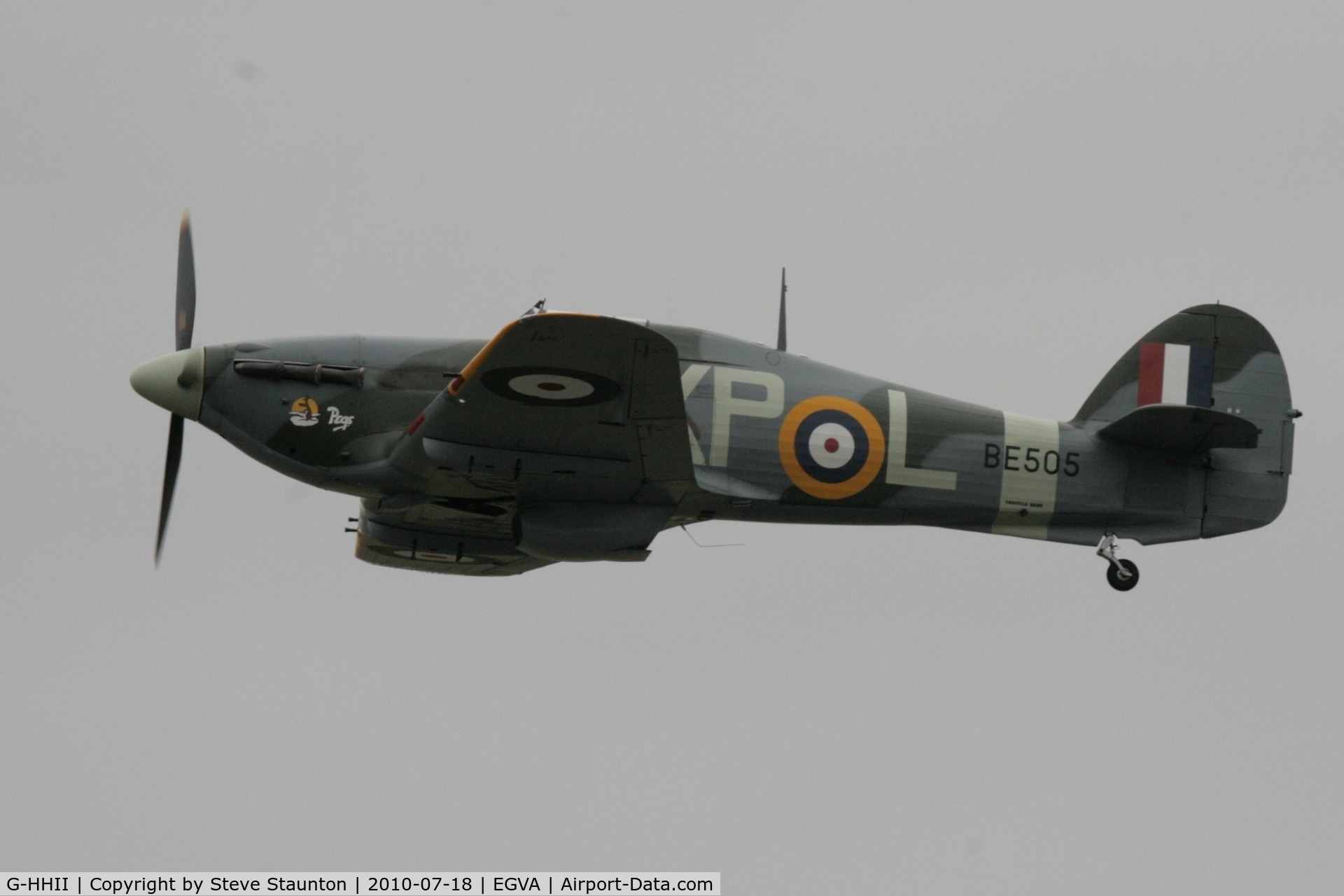 G-HHII, 1940 Hawker (CCF) Hurricane Mk2B C/N CCF/R20023, Taken at the Royal International Air Tattoo 2010