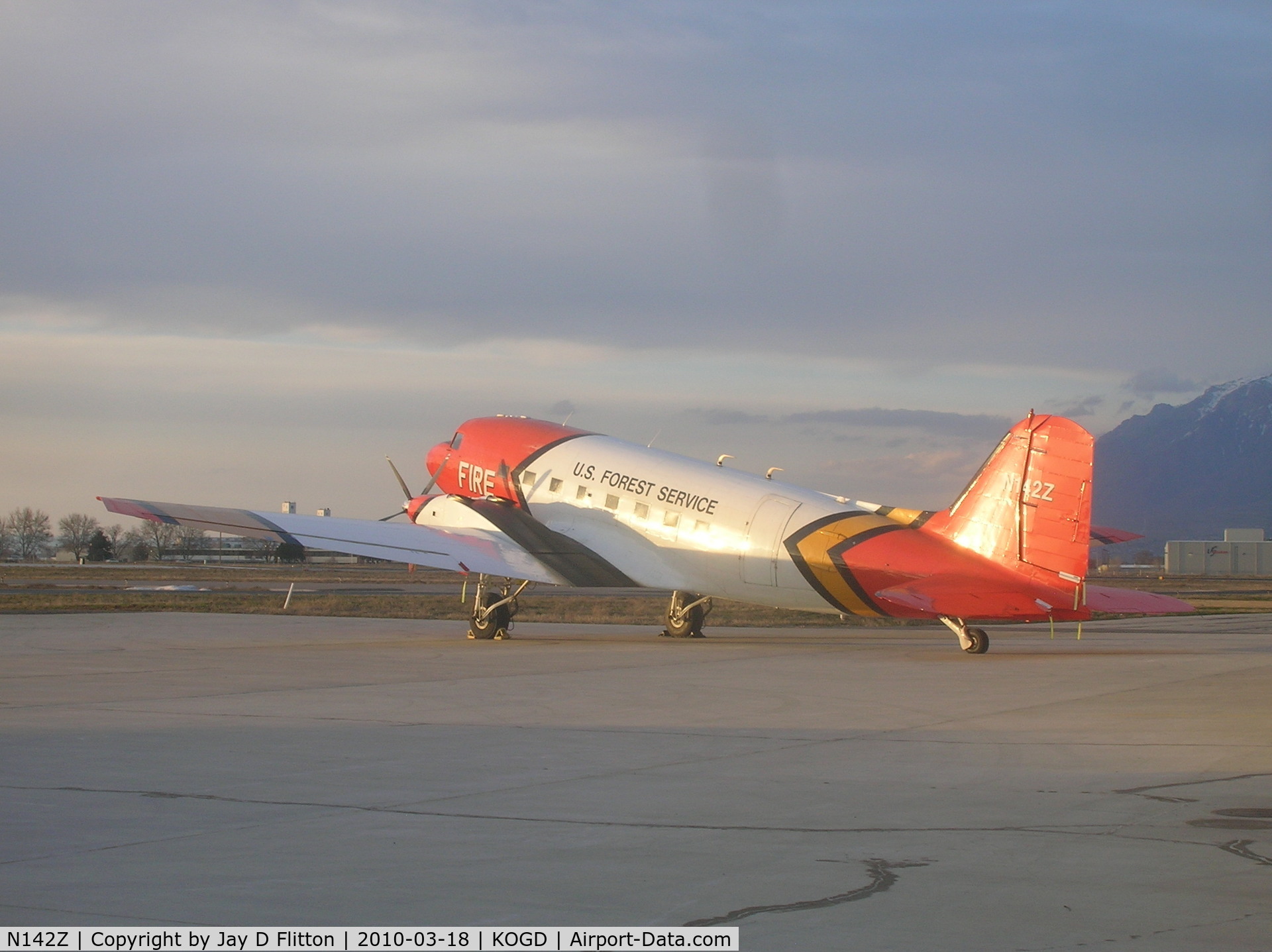 N142Z, 1943 Basler BT-67 (DC-3TP) C/N 20494, U S Forest Service DC-3 fitted with turbo-prop engines.