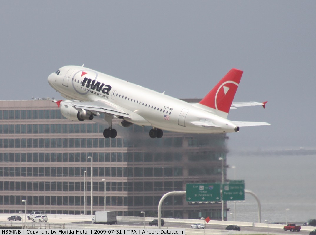 N364NB, 2003 Airbus A319-114 C/N 2002, Northwest A319