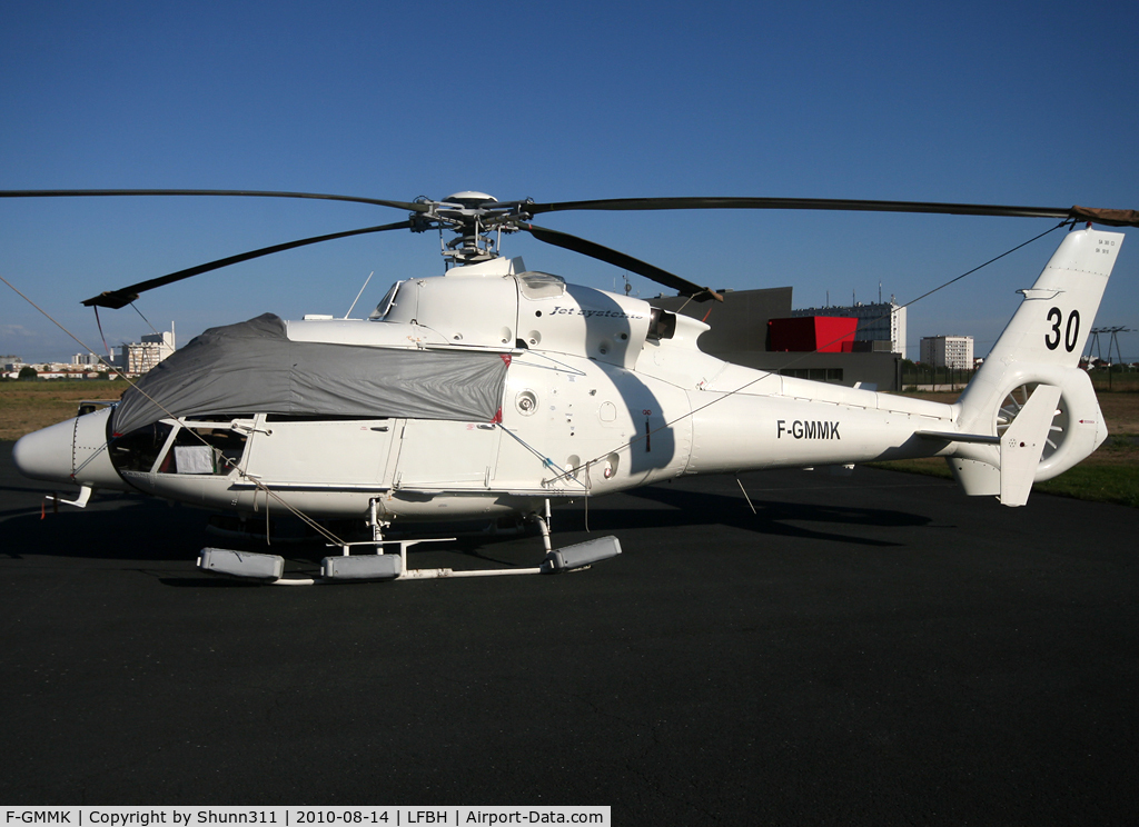 F-GMMK, Eurocopter SA-365C-2 C/N 5010, Parked at the Airport...