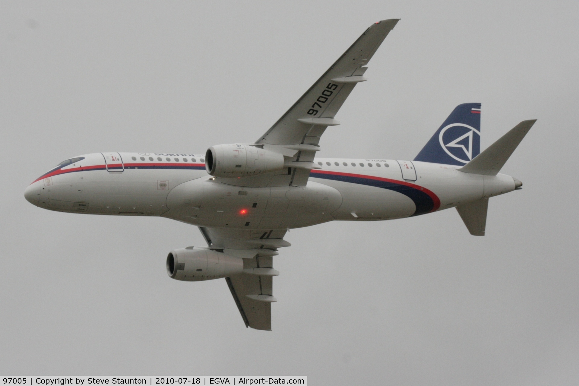 97005, 2010 Sukhoi Superjet 100-95 C/N 95005, Taken at the Royal International Air Tattoo 2010