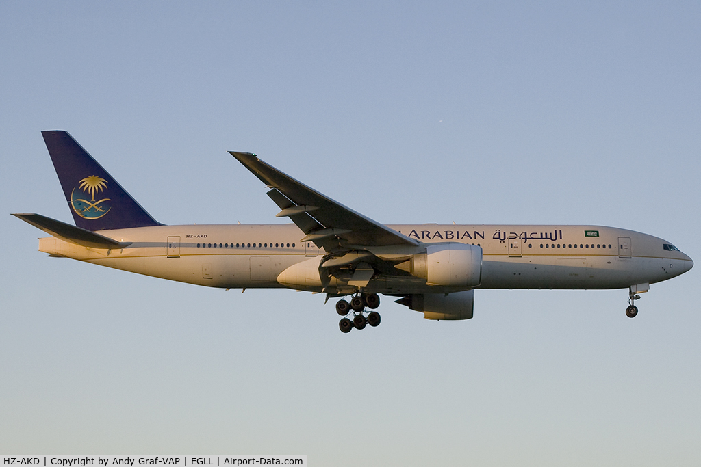 HZ-AKD, 1997 Boeing 777-268/ER C/N 28347, Saudi Arabian 777-200