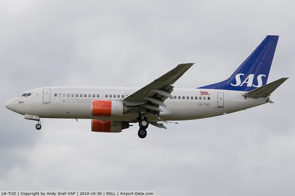 LN-TUD, 1998 Boeing 737-705 C/N 28217, Scandinavian Airlines 737-700