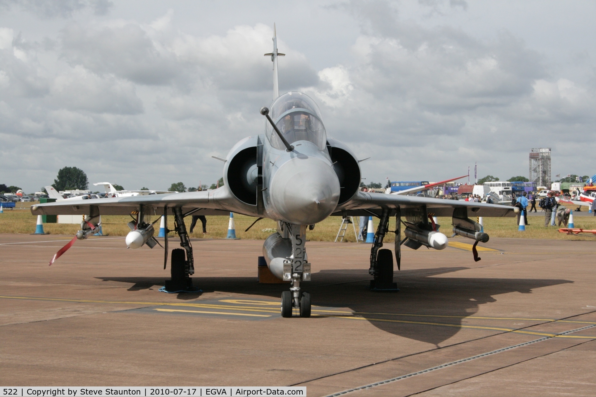 522, Dassault Mirage 2000B C/N 297, Taken at the Royal International Air Tattoo 2010