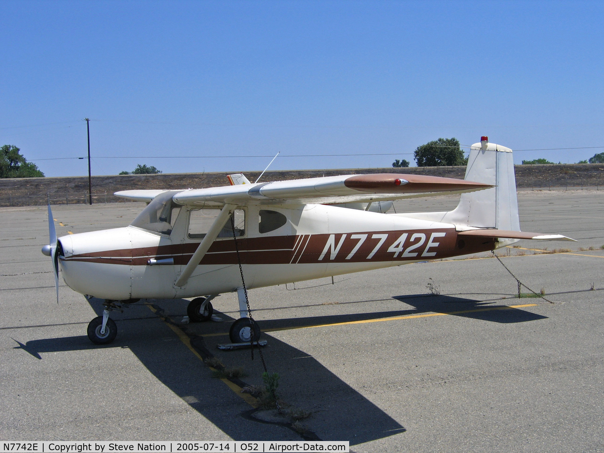 N7742E, 1959 Cessna 150 C/N 17542, 1959 straight-tail Cessa 150 at Yuba City, CA