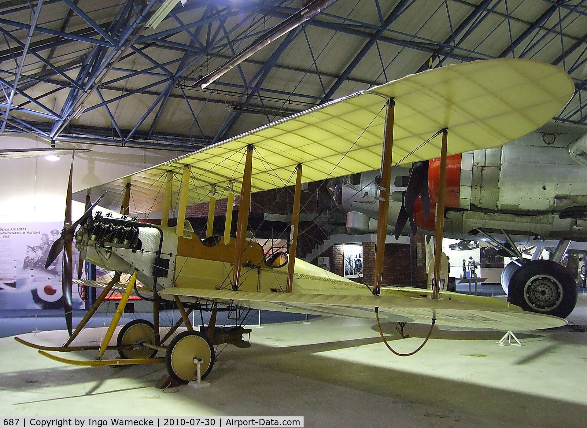 687, Royal Aircraft Factory Be-2b Replica C/N BAPC-181, Royal Aircraft Factory B.E.2b at the RAF Museum, Hendon