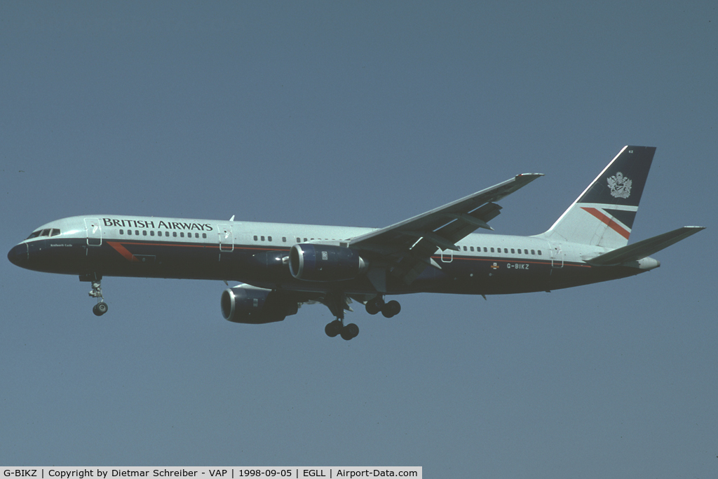 G-BIKZ, 1986 Boeing 757-236/SF C/N 23532, British Airways Boeing 757-200