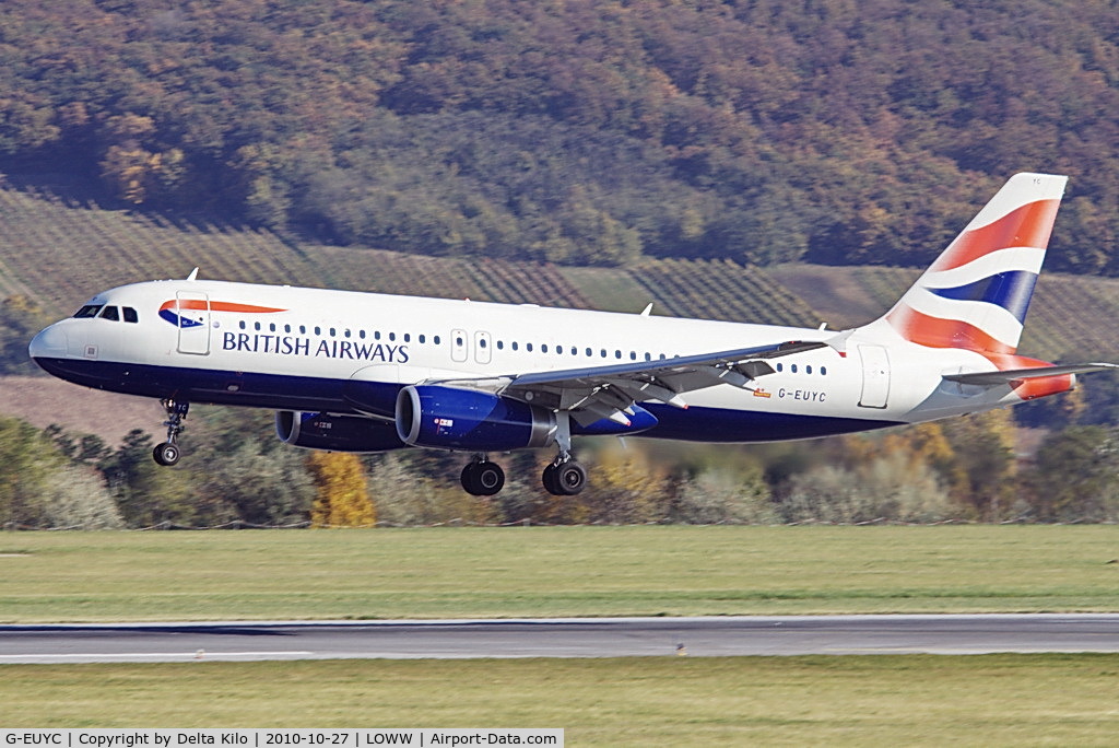 G-EUYC, 2008 Airbus A320-232 C/N 3721, BAW [BA] British Airways