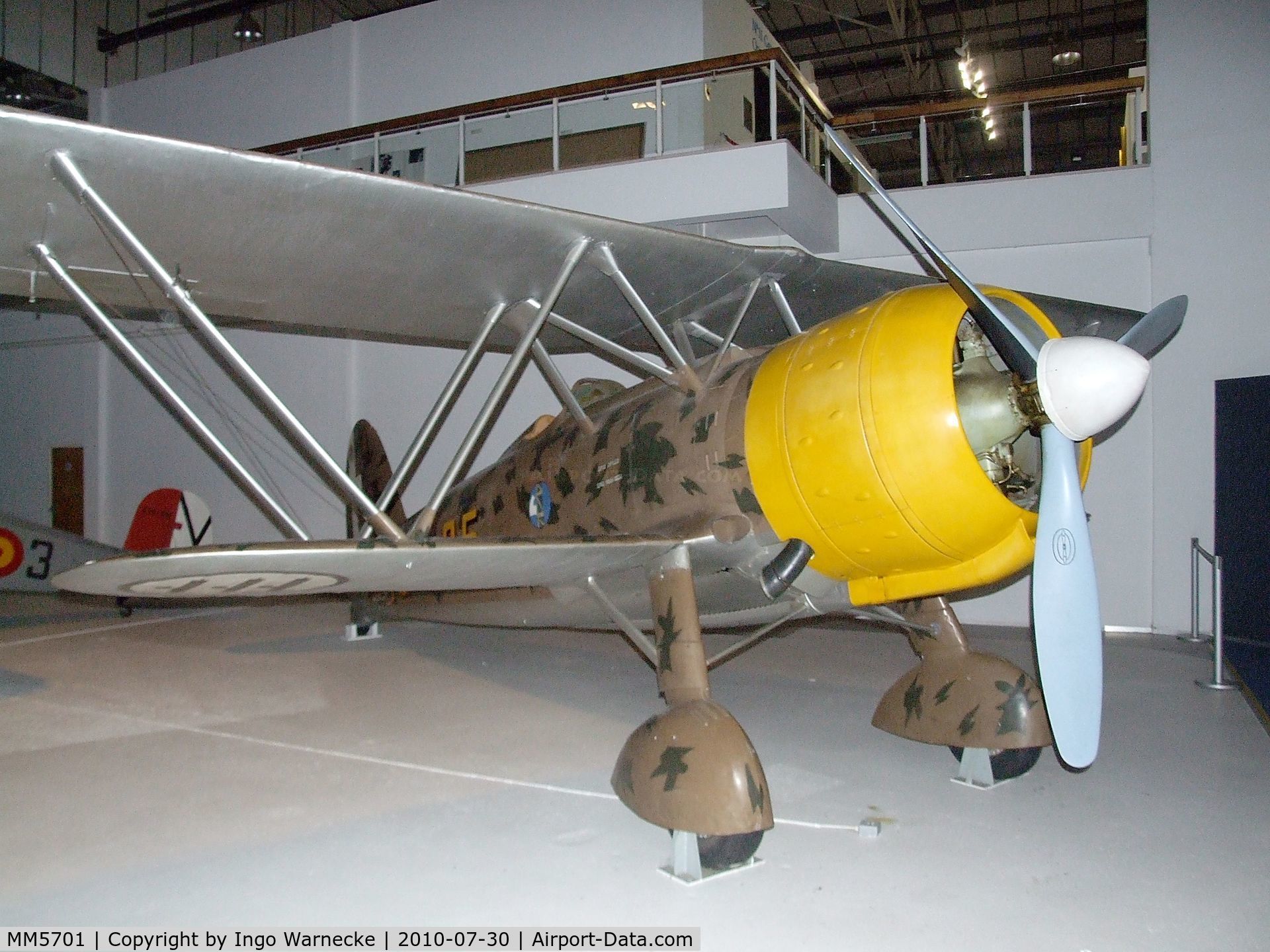 MM5701, Fiat CR.42 Falco C/N Not found MM5701, FIAT CR.42 Falco at the RAF Museum, Hendon