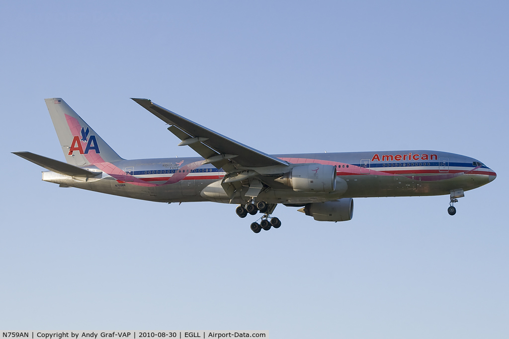 N759AN, 2001 Boeing 777-223/ER C/N 32638, United Airlines 777-200