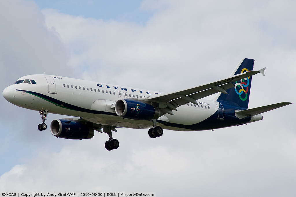 SX-OAS, 2009 Airbus A320-232 C/N 4065, Olympic A320