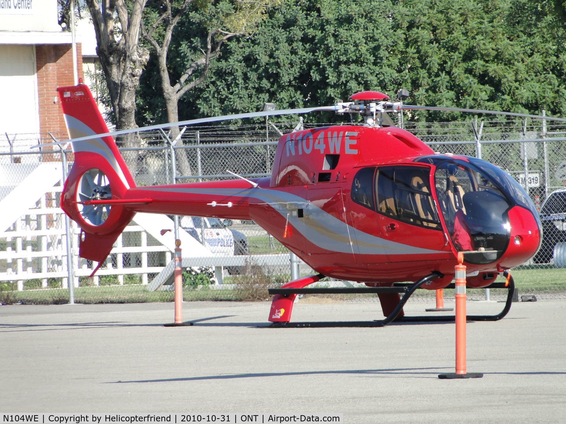 N104WE, 2006 Eurocopter EC-120B Colibri C/N 1445, Parked on the southside