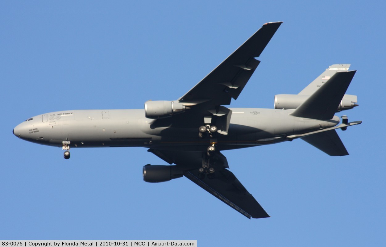 83-0076, 1983 McDonnell Douglas KC-10A Extender C/N 48217, KC-10A