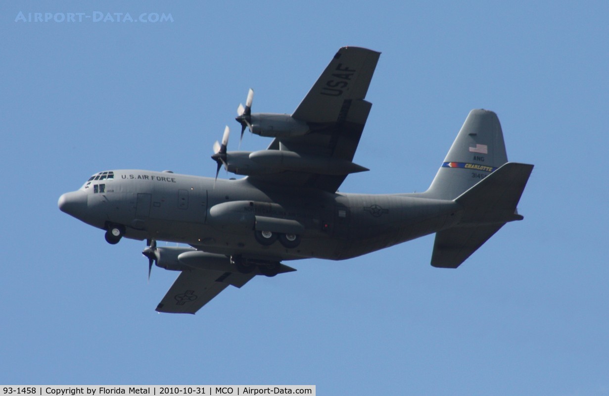 93-1458, 1993 Lockheed C-130H Hercules C/N 382-5363, C-130H