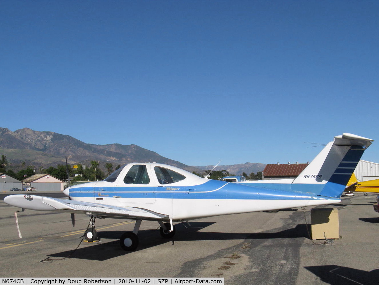 N674CB, 1979 Beech 77 Skipper C/N WA-8, 1979 Beech 77 SKIPPER, Lycoming O-235-L2C 115 Hp, NASA GA(W)-1 high lift super-critical wing developed by the late Dr. Richard Whitcomb, Beech bonded-metal wing construction, torque tube controls-ailerons/flaps