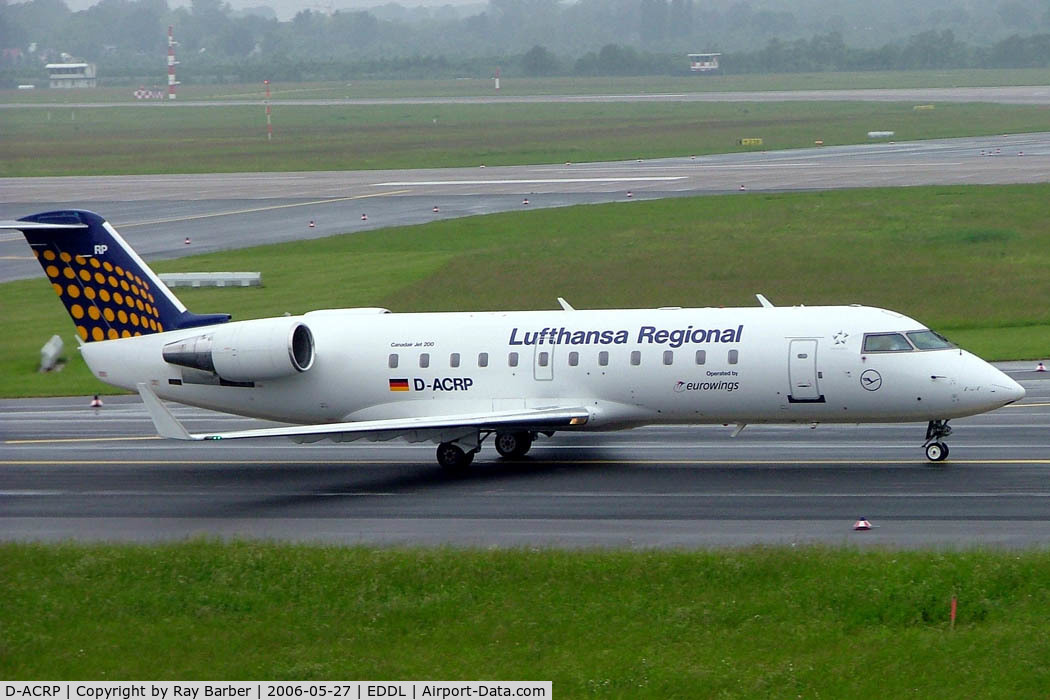D-ACRP, 2002 Bombardier CRJ-200ER (CL-600-2B19) C/N 7625, Canadair CRJ-200LR [7625] (Eurowings/Lufthansa Regional) Dusseldorf~D 27/05/2006