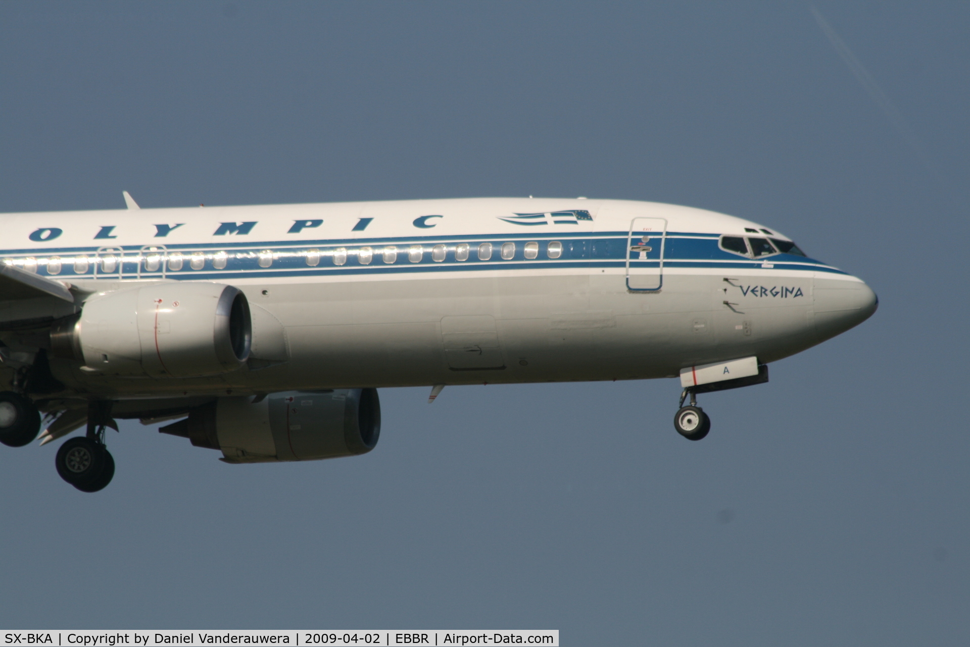 SX-BKA, 1991 Boeing 737-484 C/N 25313, Arrival of flight OA145 to RWY 02