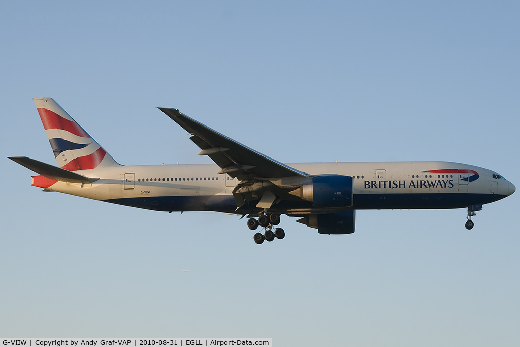 G-VIIW, 1999 Boeing 777-236 C/N 29965, British Airways 777-200